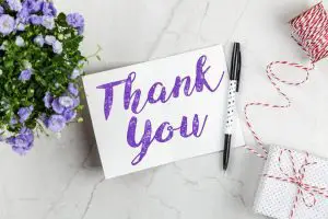 Thank You Card Standard Size